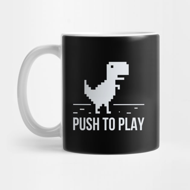 Developer Push To Play Dinosaur by thedevtee